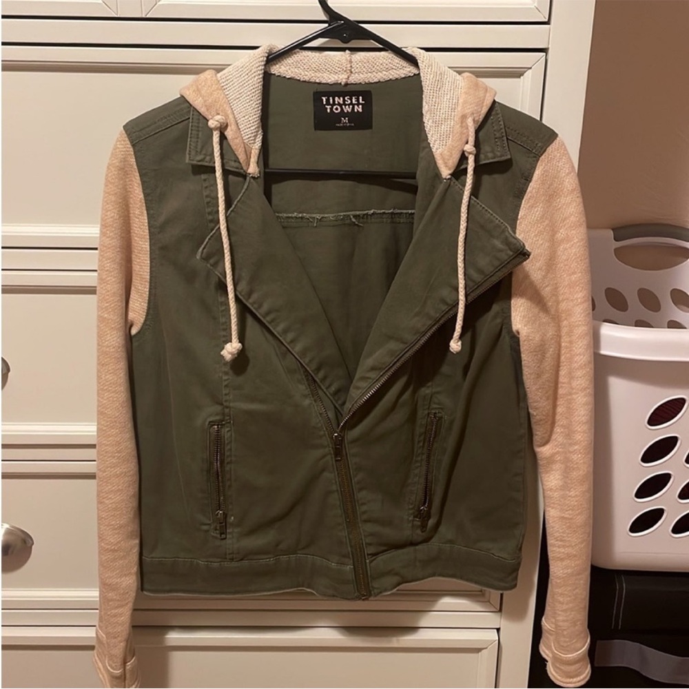 Tinseltown Olive and Cream Women's Jacket